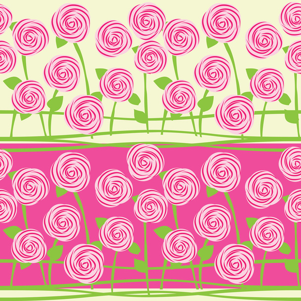 Vector seamless pattern of roses - Вектор, зображення