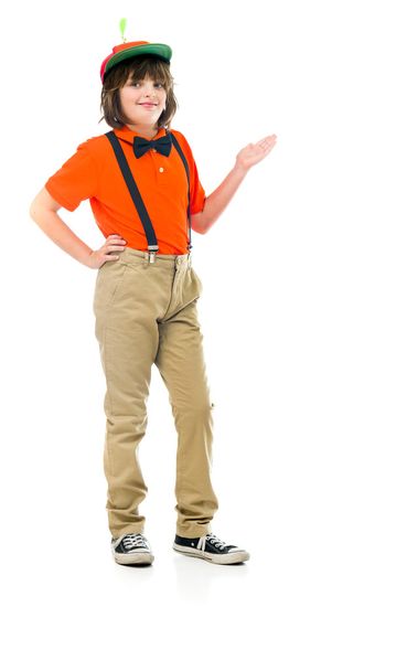 klaun dospívající chlapec s rukou - Fotografie, Obrázek