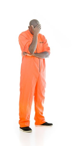 ashamed prisoner man - Foto, afbeelding