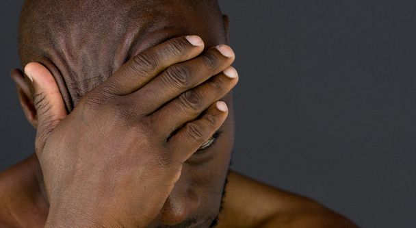 ashamed african american man - Fotografie, Obrázek