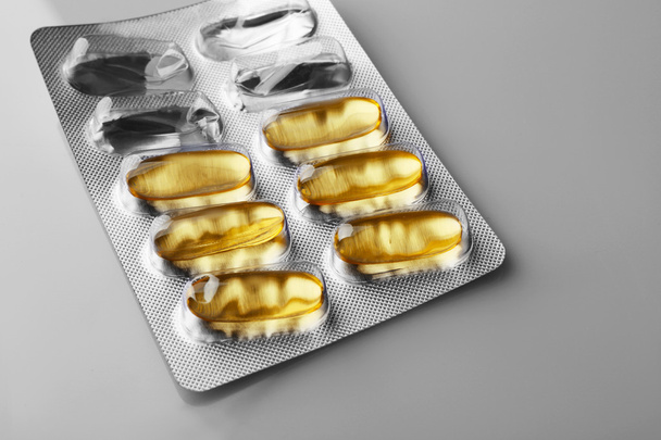Cod liver oil capsules  - Фото, изображение