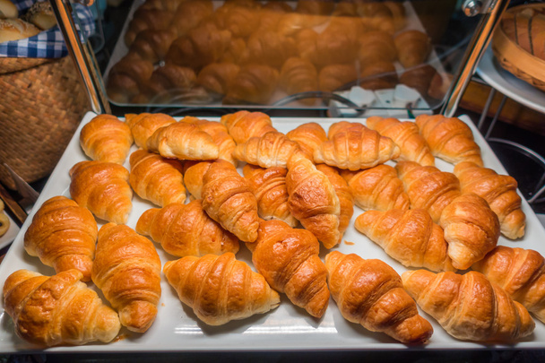 Assortment of fresh pastry on table in buffet . - Foto, Imagem