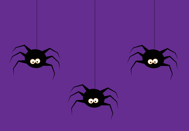 Happy Halloween Spiders - Vector, Imagen