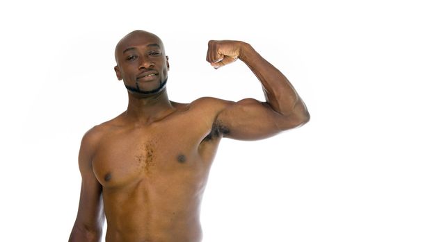 homem americano africano forte
 - Foto, Imagem