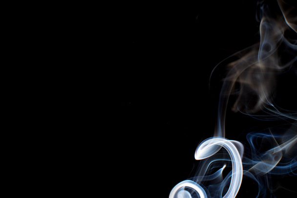 smoke on black - Фото, зображення