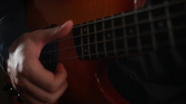 male playing music with guitar  - Footage, Video