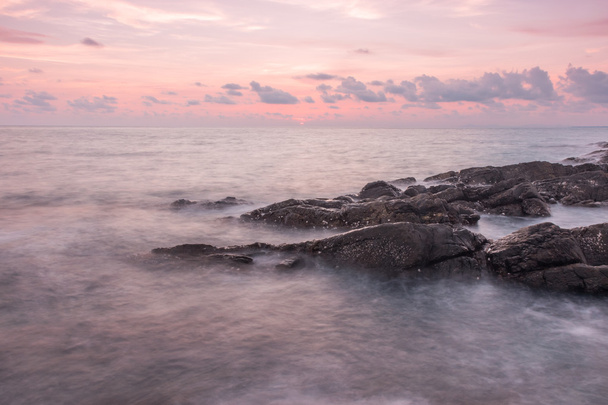 Seascape during sunset. Beautiful natural seascape. Very soft seascape. - Photo, Image
