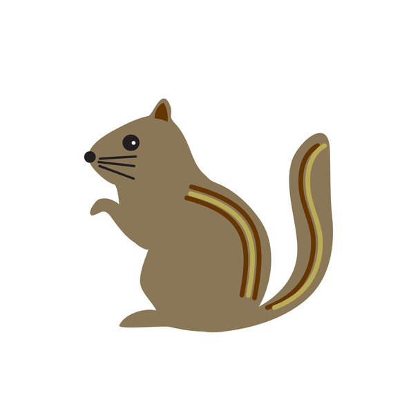 Squirrel with brown fur - Vector, Image