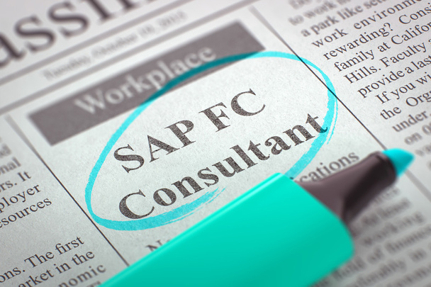 SAP FC Consultant Hiring Now. 3D. - Photo, Image