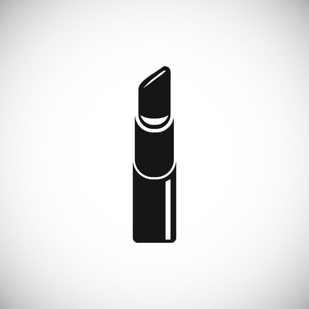 Icono de lápiz labial en blanco
  - Vector, imagen