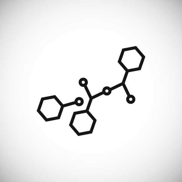 a spirál alakú ikon-ban alakult vegyületek - Vektor, kép