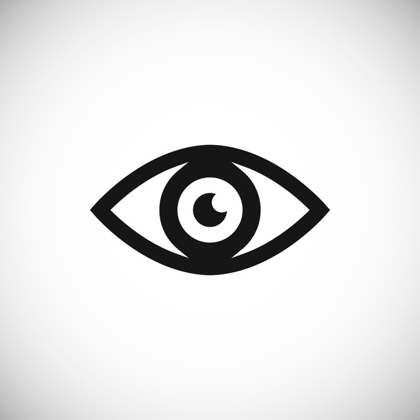 Augensymbol-Vektor auf weiß  - Vektor, Bild