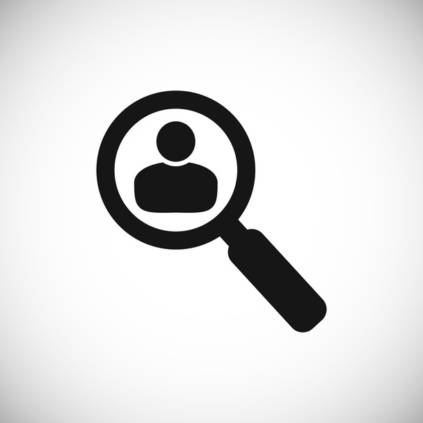 Find people icon on white  - Vector, Image