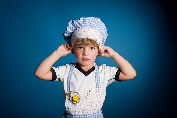 Little boy cook - Zdjęcie, obraz