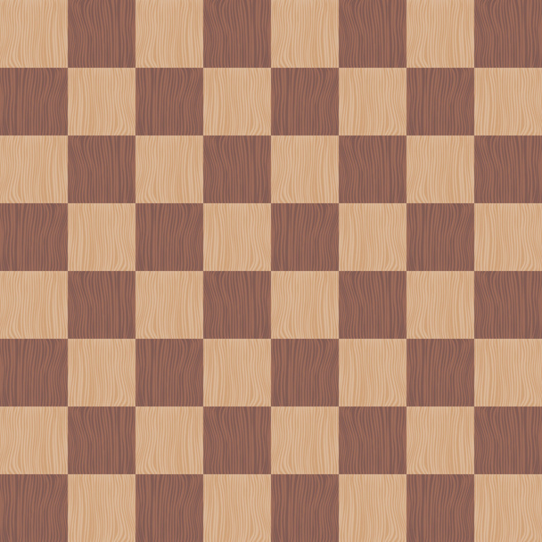Üres sakktábla. Fa üres sakktáblán zökkenőmentes minta - Vektor, kép