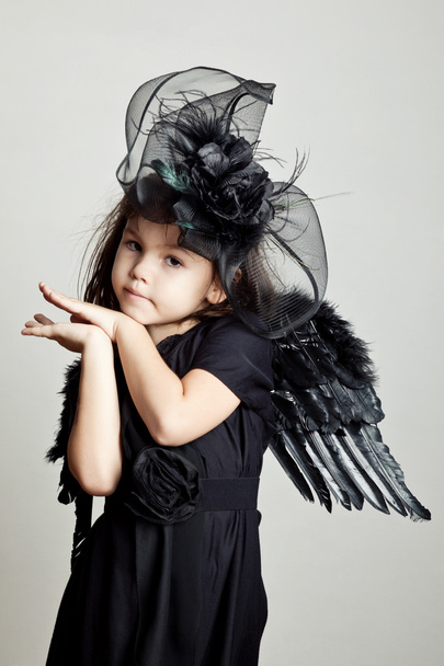 malý černý anděl - Fotografie, Obrázek