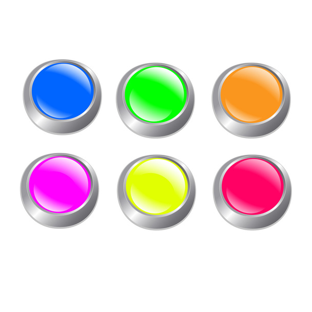 Botones redondos
 - Vector, Imagen