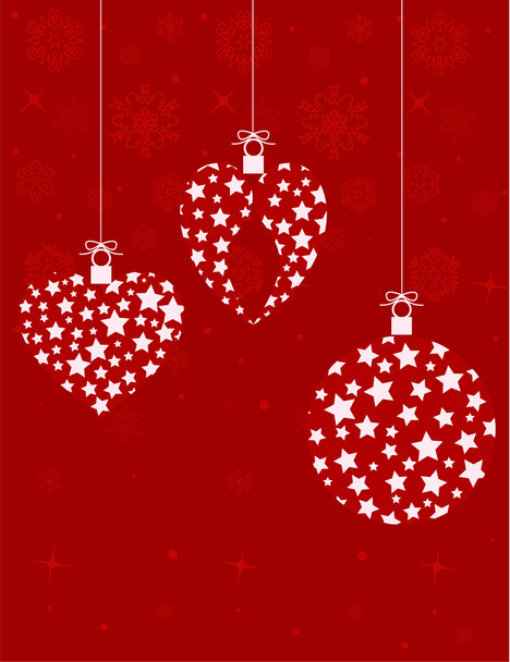 Fondo decoraciones de Navidad
 - Vector, Imagen