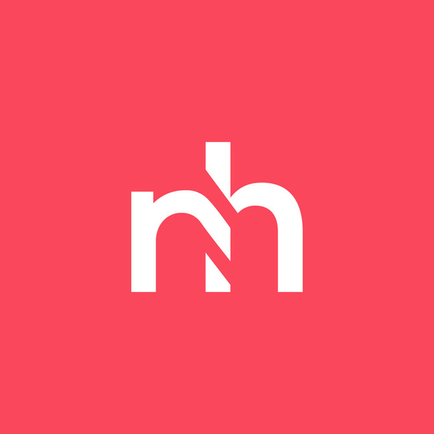 N H harfleri Logo vektör. - Fotoğraf, Görsel