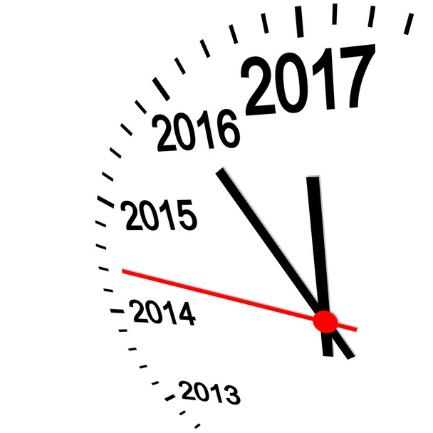 nuovo anno 2017 orologio
 - Vettoriali, immagini