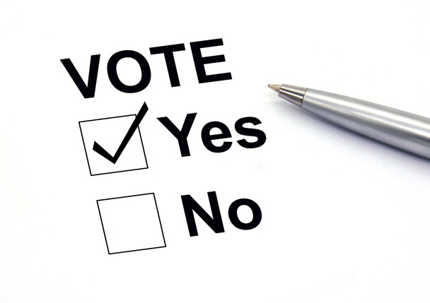 Insured yes check-box  - Foto, Bild