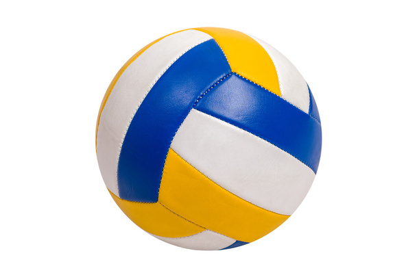 Volleybal bal geïsoleerd op witte achtergrond - Foto, afbeelding