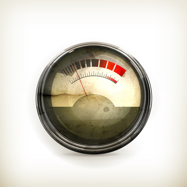 Audio Gauge, old-style vector isolated - Vecteur, image