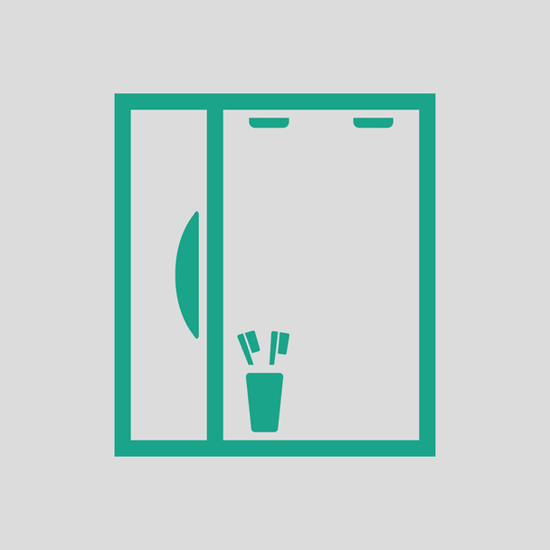 badkamer spiegel pictogram - Vector, afbeelding