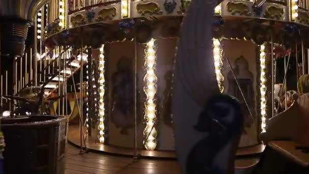 County fair vásári körhinta éjjel - Felvétel, videó