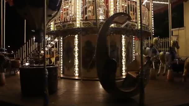 County fair Fuar atlıkarınca geceleri - Video, Çekim