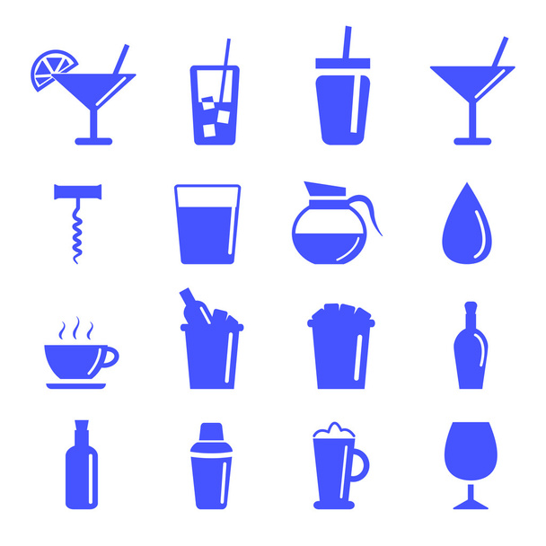 vector of drinking icon - Vector, Image