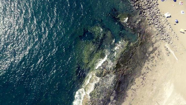 Vista aérea de la playa de Las Americas en Tenerife, España
 - Foto, imagen