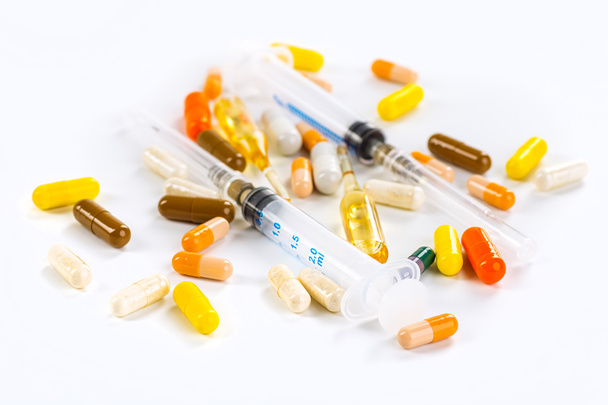 Variety of medicines and drugs - Photo, image