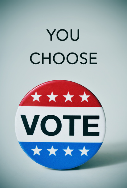 text you choose and badge for the US election - Photo, Image
