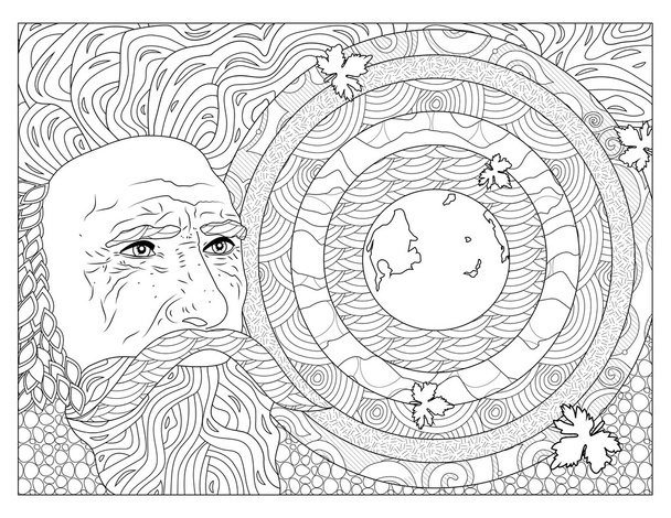 Earth Element Coloring Page - Photo, Image