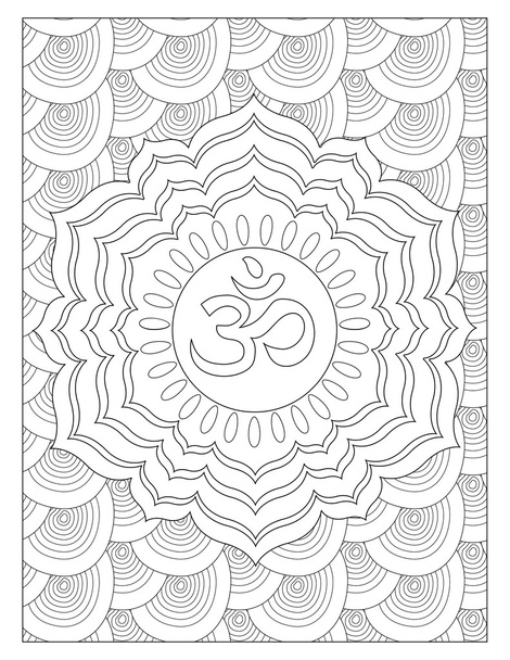 Página para colorear Chakra corona
 - Foto, Imagen