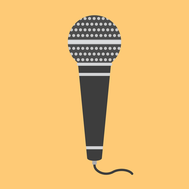 Flat icon microphone - Vector, Image