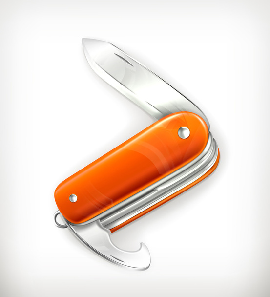Pocket knife, vector - Vector, afbeelding