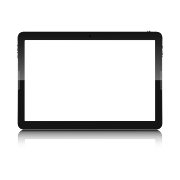 Tablet computer isolated. Vector illustration. - Vector, Image