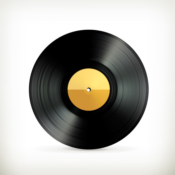 Vinyl record, vector - Vetor, Imagem
