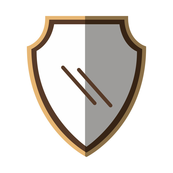 shield security isolated icon - Vector, Image