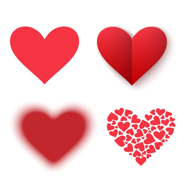 Red heart vector icon - Vector, Image