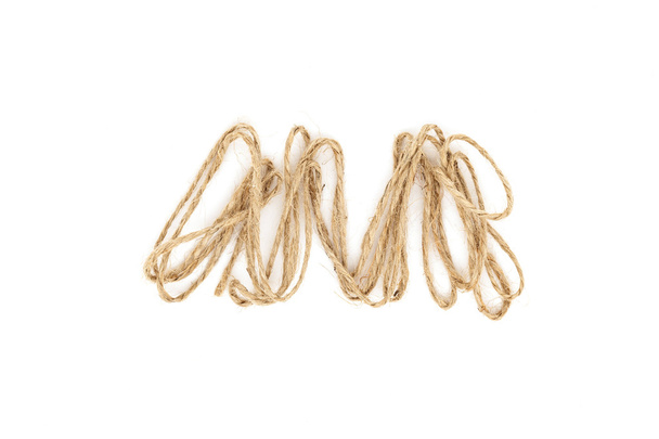 rope isolated on the white background. - Φωτογραφία, εικόνα