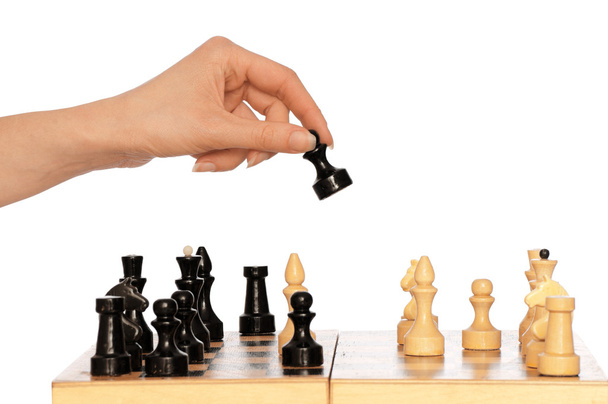 Jogar xadrez
 - Foto, Imagem