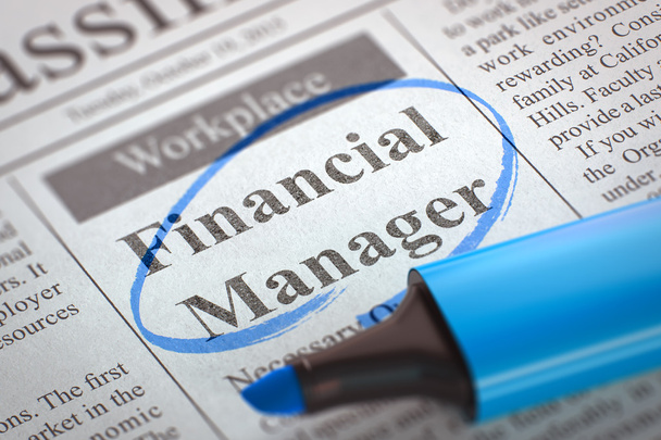 We are Hiring Financial Manager. 3D. - Photo, Image
