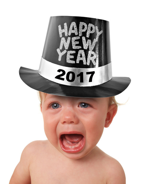 Llorando año nuevo bebé
 - Foto, imagen