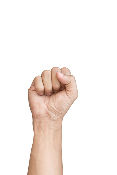 front fist on white background - Foto, afbeelding