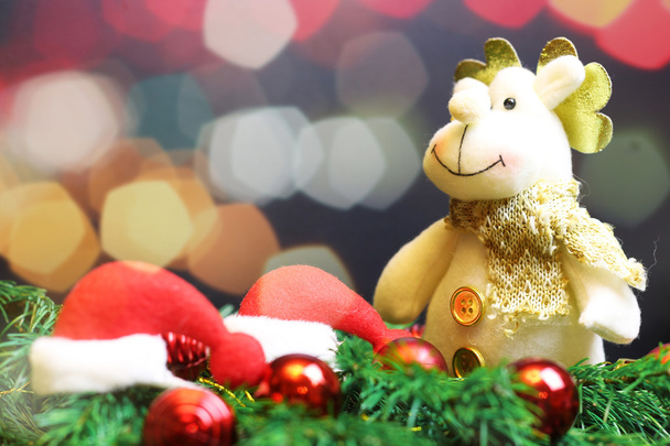Decoración de Año Nuevo juguetes de peluche
 - Foto, Imagen