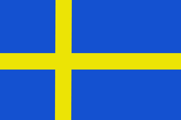 Svédország lobogója, Svédország nemzeti zászló illusztráció-szimbólum. - Fotó, kép