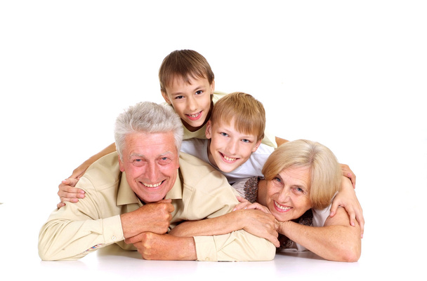 Grandparents with their favorite grandchildren - Foto, Imagen